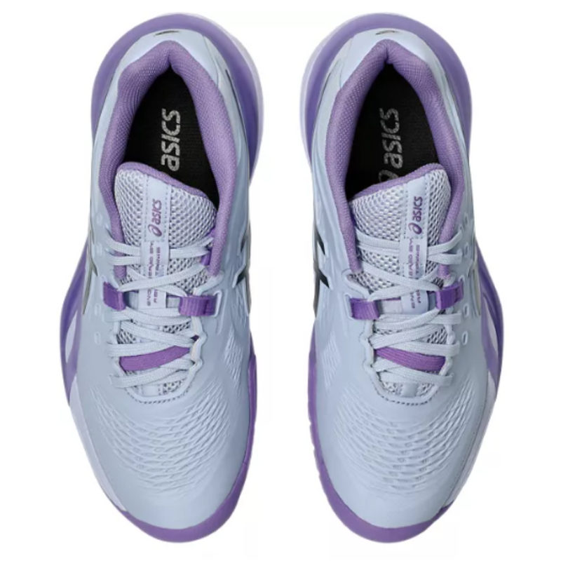 Asics Womens GEL-Resolution X Night Energy Tennis Shoes - Blue Fade/Gunmetal - main image