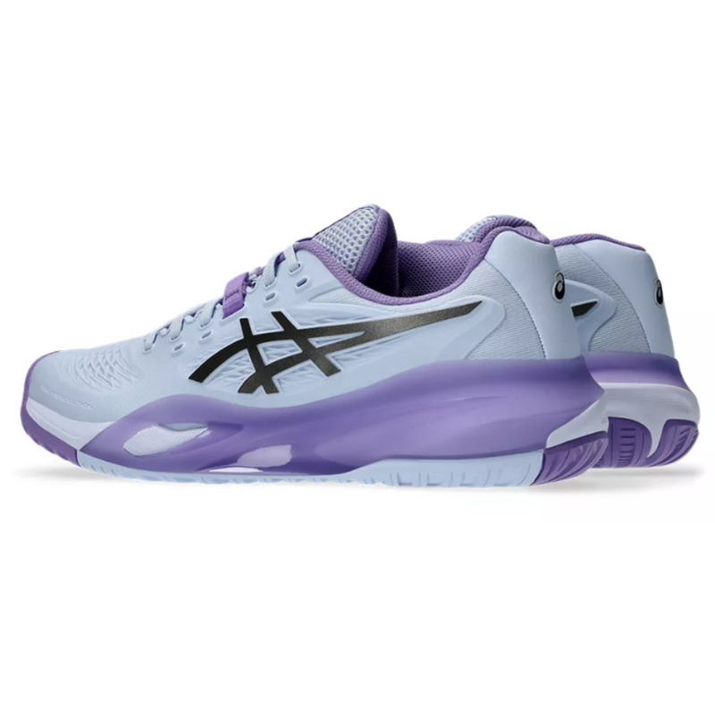 Asics Womens GEL-Resolution X Night Energy Tennis Shoes - Blue Fade/Gunmetal - main image