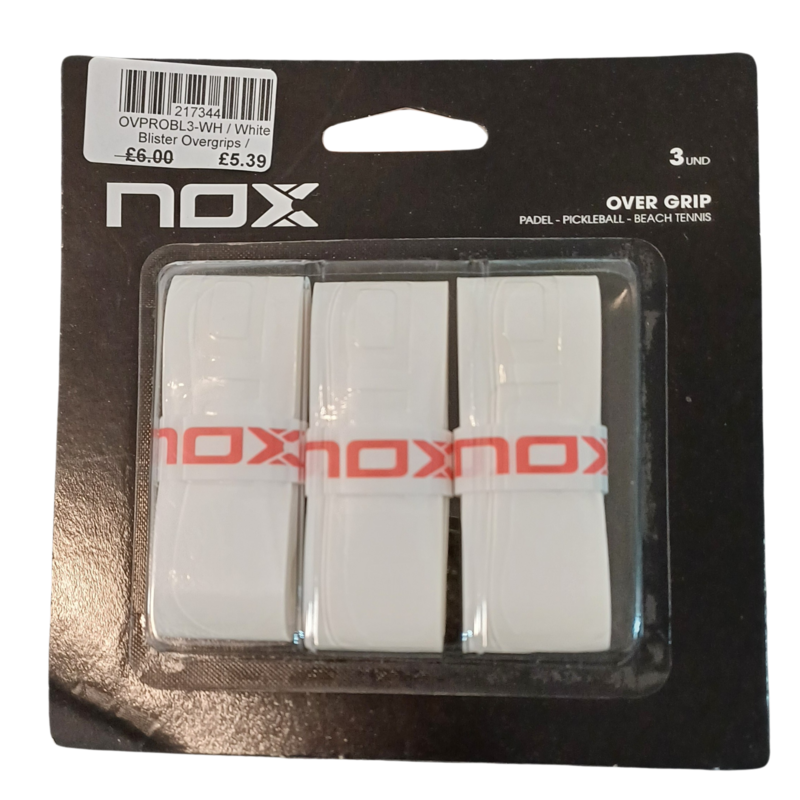 Nox Blister Overgrips - White - main image