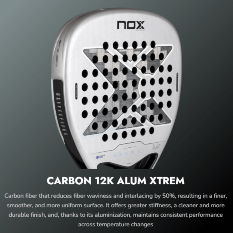 Nox AT10 Genius Attack 12K Alum XTREM by Agustín Tapia Padel Racket 2027 - main image