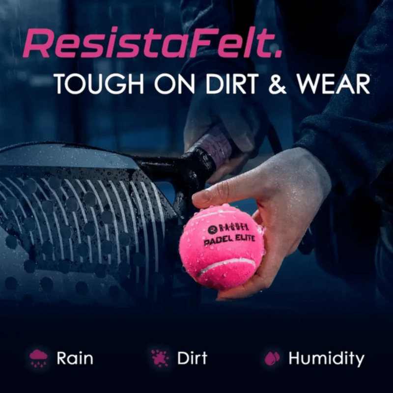 Raquex Elite Padel Balls (3 Ball Can) - Pink - main image