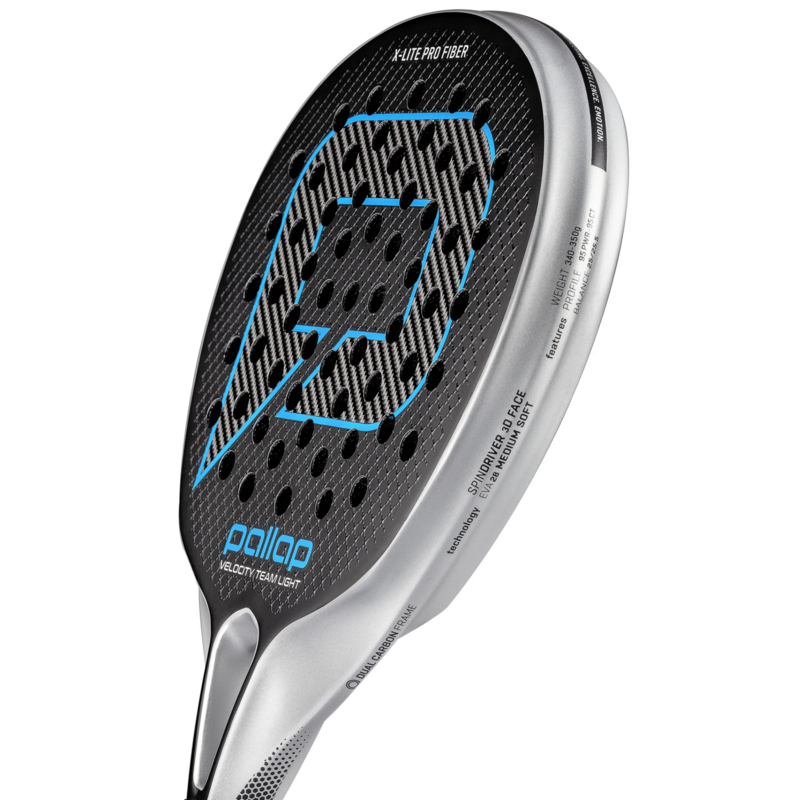 Pallap Velocity Team Light Padel Racket - Silver/Blue - main image