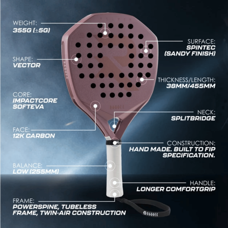 Raquex Evion Precision Limited Edition Padel Racket - Rose - main image