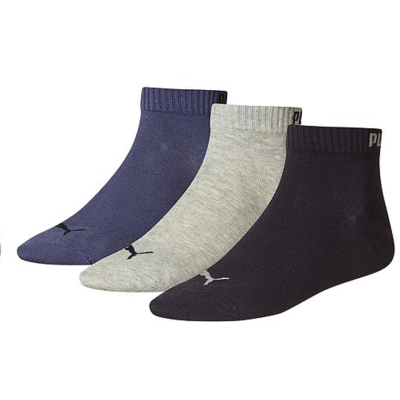 Puma Quarter Training Socks (3 Pairs) - Navy Mix - main image