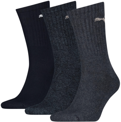 Puma Crew Socks (3 Pairs) - Navy - main image