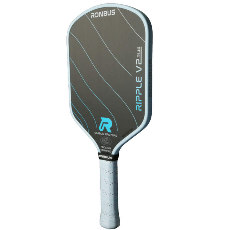 Ronbus Ripple V2 R1 14 mm Pickleball Paddle - Black/Blue - main image
