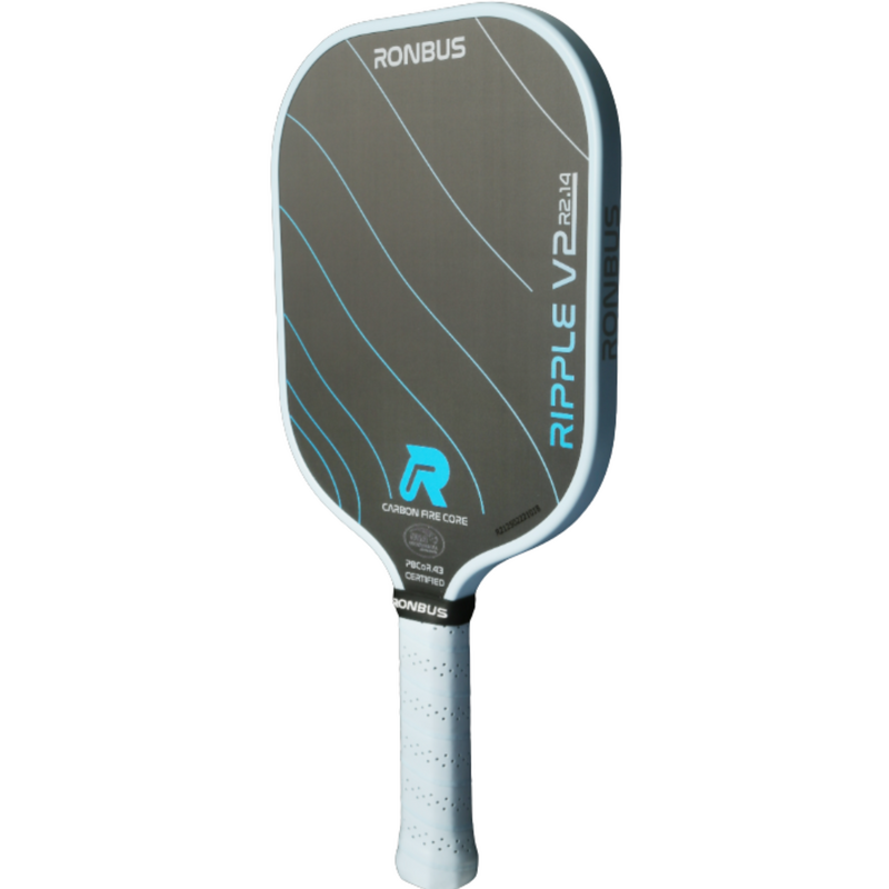 Ronbus Ripple V2 R2 14 mm Pickleball Paddle - Black/Blue - main image