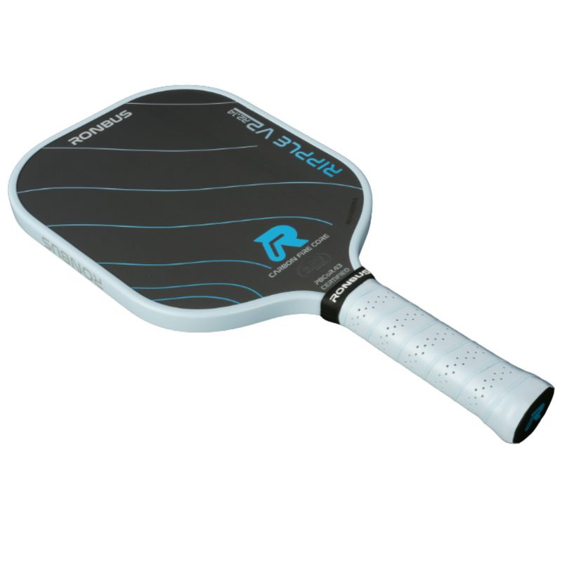 Ronbus Ripple V2 R2 14 mm Pickleball Paddle - Black/Blue - main image