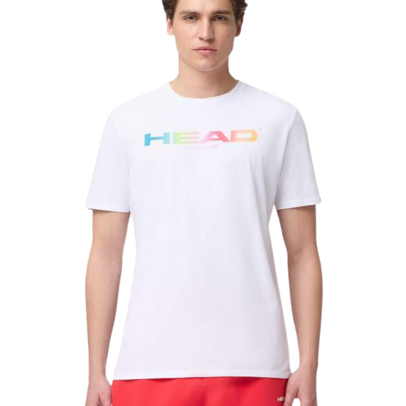 HEAD Mens Rainbow T-Shirt - White - main image