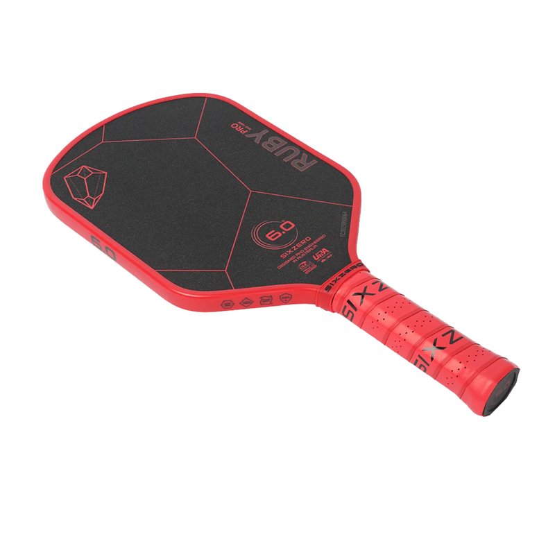 Six Zero Ruby Pro 14mm Pickleball Paddle- Red - main image