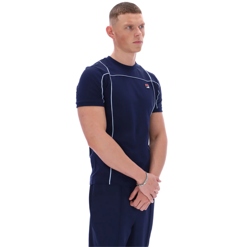 Fila Mens Terri Tee- Fila Navy/ Skyway - main image