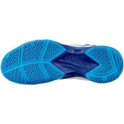 Yonex Unisex Power Cushion 39 Badminton Shoes - White / Blue - main image