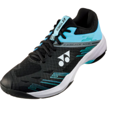 Yonex Mens Cascade Accel Wide Badminton Shoes - Black / Blue - main image