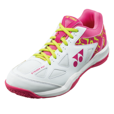 Yonex Womens Strider Ray Badminton Shoes - White/Pink - main image