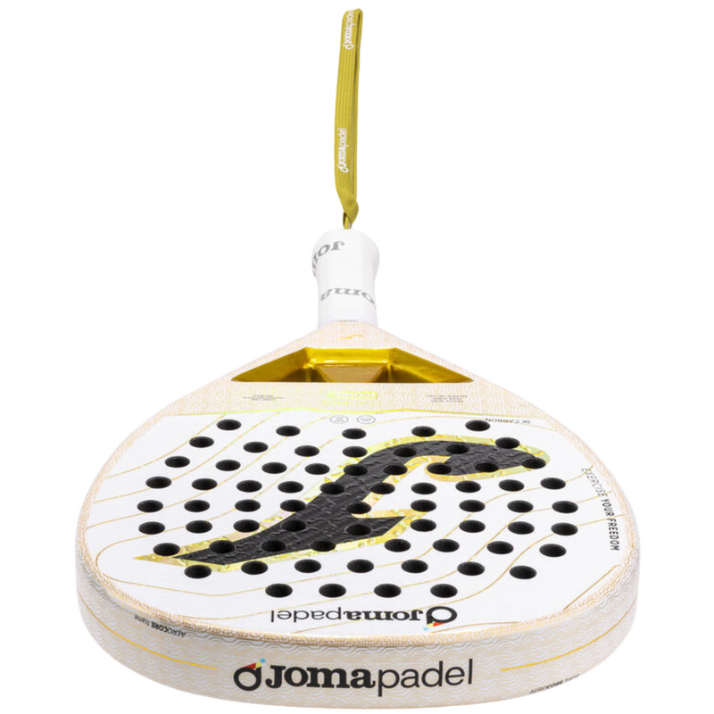 Joma Slam Pro Iconic Padel Racket - White/Gold - main image