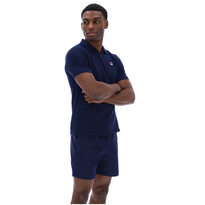 Fila Mens Tristiano Textured Polo- Fila Navy - main image