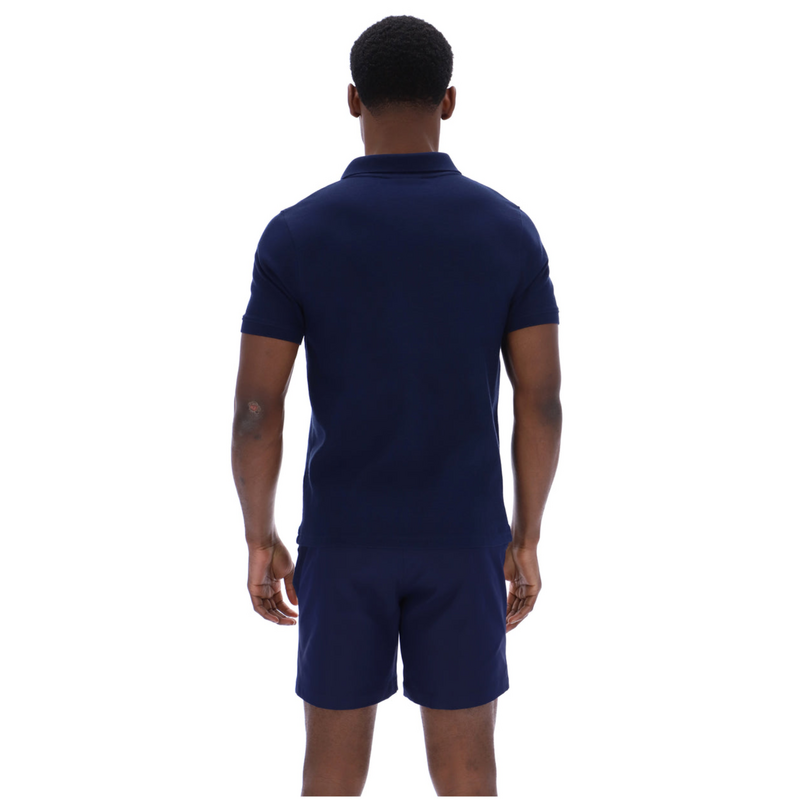 Fila Mens Tristiano Textured Polo- Fila Navy - main image