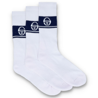 Sergio Tacchini Koos Performance Crew Socks (3 Pairs) - White - main image