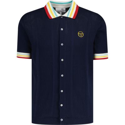 Sergio Tacchini Mens Slice Polo - Blue/Gold - main image