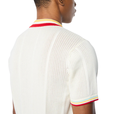 Sergio Tacchini Mens Slice Polo - Gardenia/White - main image