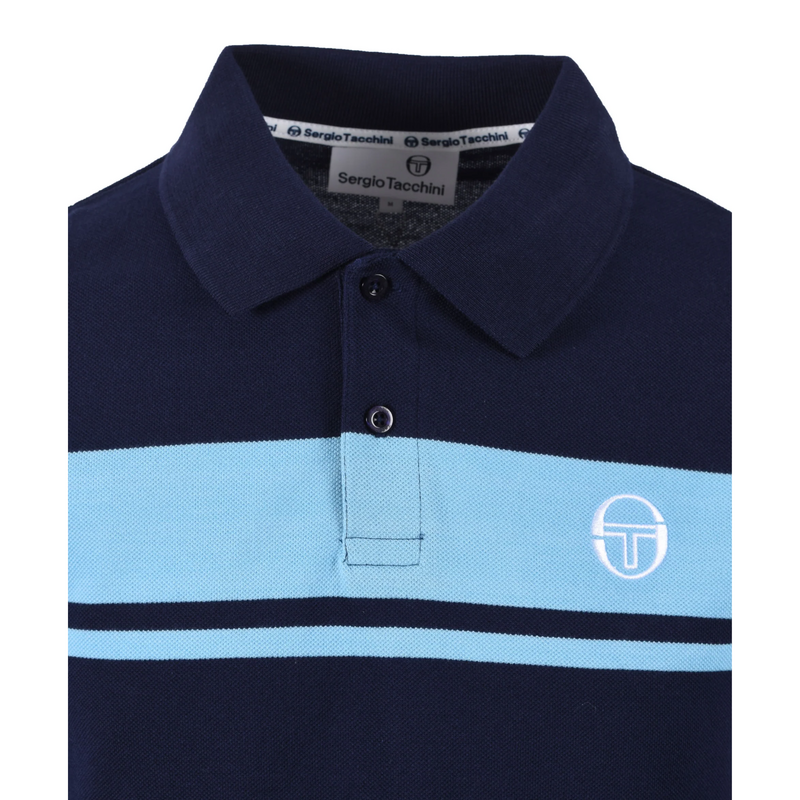 Sergio Tacchini Men Youngline Polo - Maritime Blue/Baltic Sea - main image