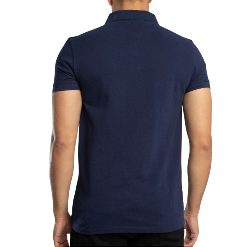 Sergio Tacchini Men Supermac Polo - Maritime Blue/Adrenaline Rush - main image