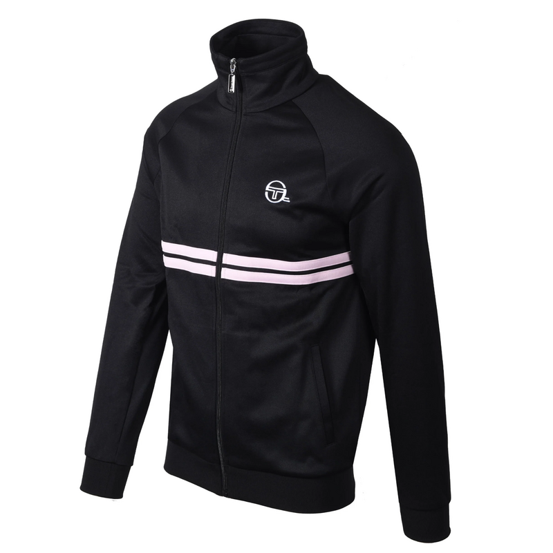 Sergio Tacchini Mens Dallas Track Top - Black/Light Lilac - main image