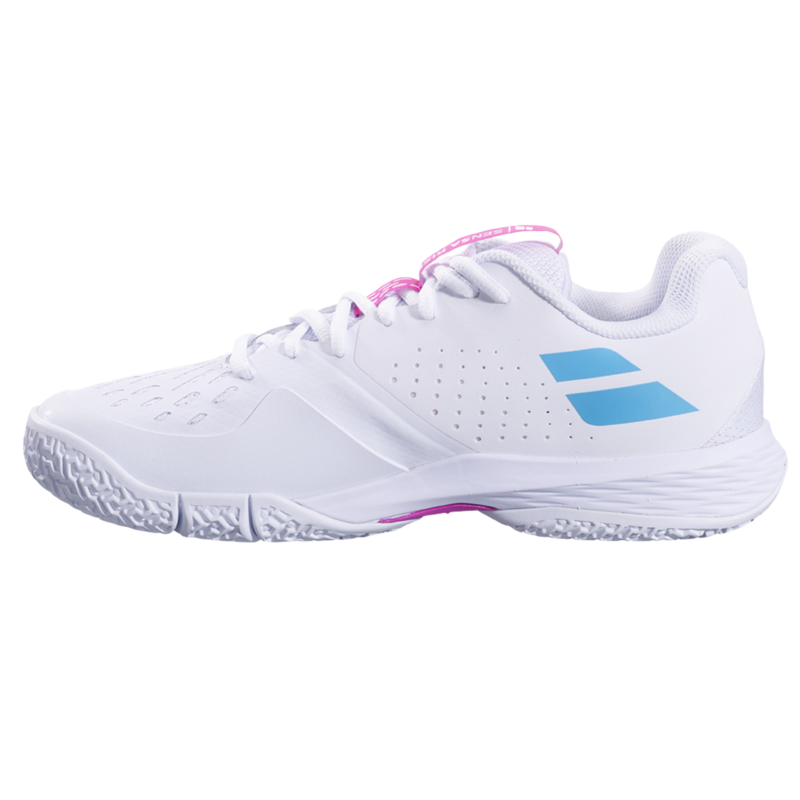 Babolat Womens Sensa Rise Padel Shoes - White/Rhodamine Red - main image