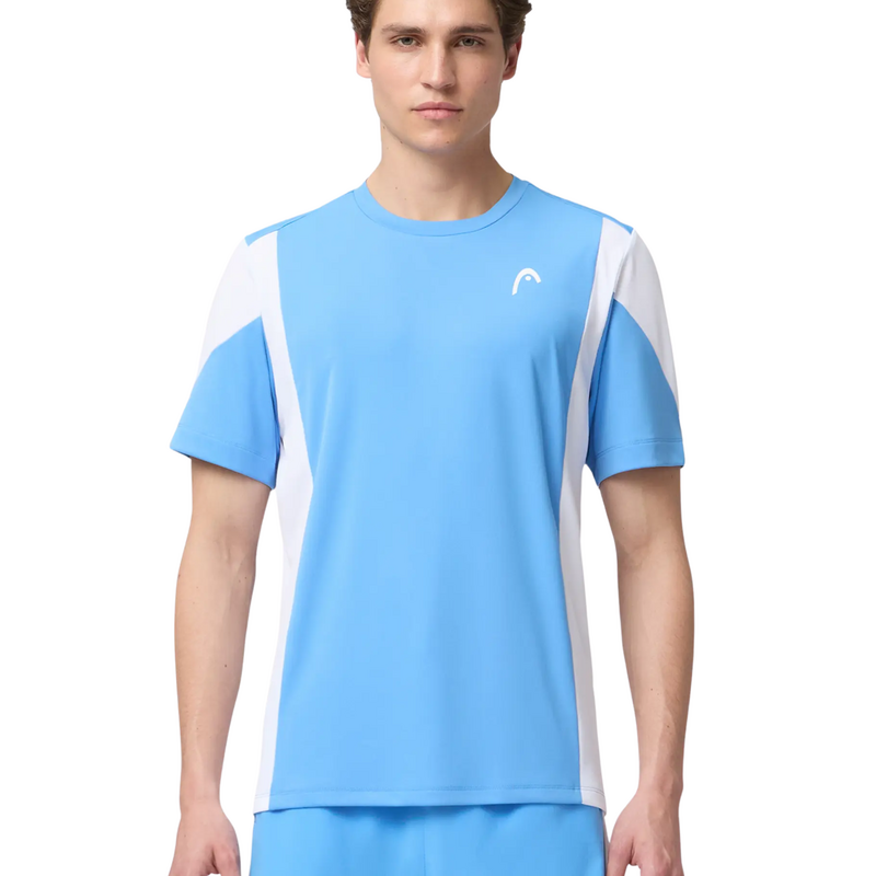 HEAD Mens Slice T-Shirt - Airforce Blue/White - main image