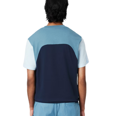 Lacoste Cotton Jersey Block T-shirt - Blue - main image