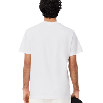 Lacoste Trim Cotton Jersey T-shirt - White - main image