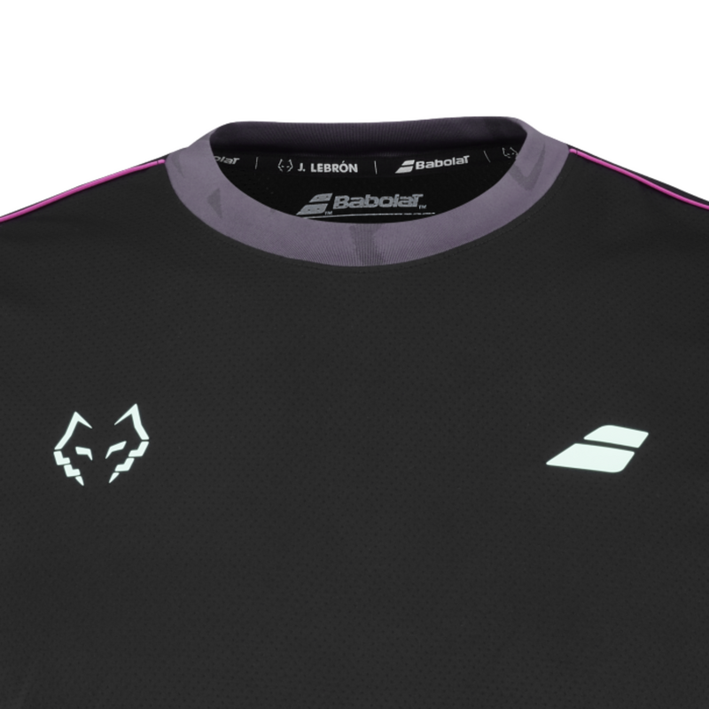 Babolat Mens Juan Lebron Padel Crew Neck Tee - Black - main image