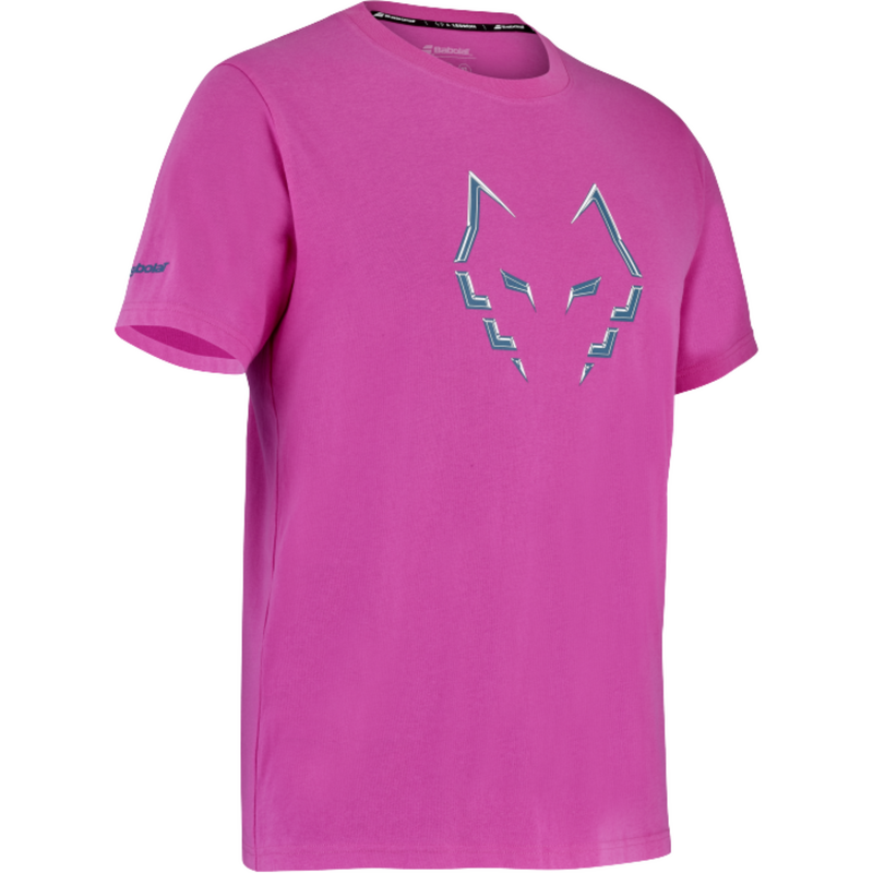 Babolat Mens Juan Lebron Padel Cotton Tee - Raspberry   - main image
