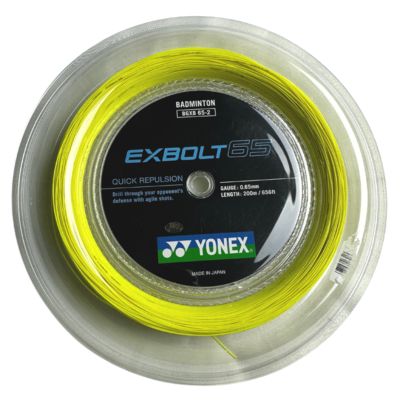 Yonex Exbolt 65 200m Badminton String Reel - Yellow - main image