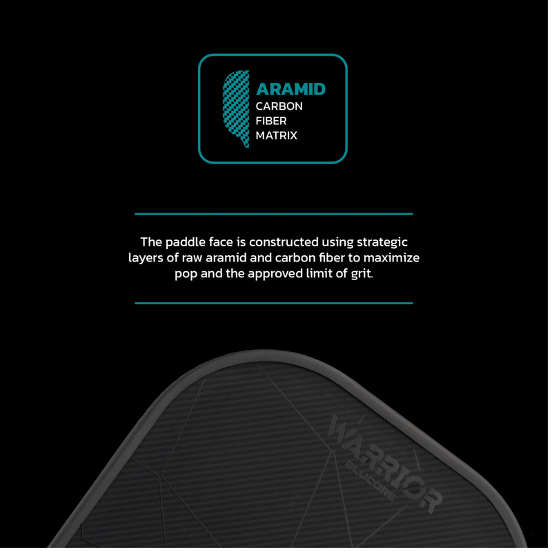Diadem Warrior BluCore v3 Max Pickleball Paddle - Black - main image