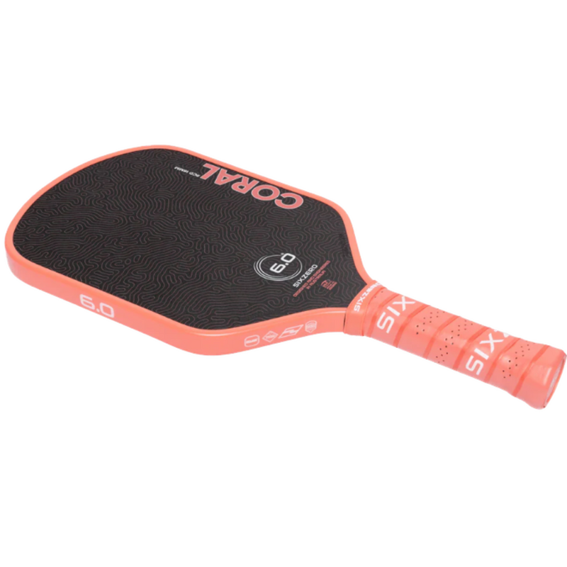 Six Zero Coral Hybrid 16mm Pickleball Paddle - main image