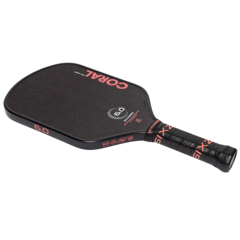 Six Zero Coral Hybrid 16mm Pickleball Paddle - main image