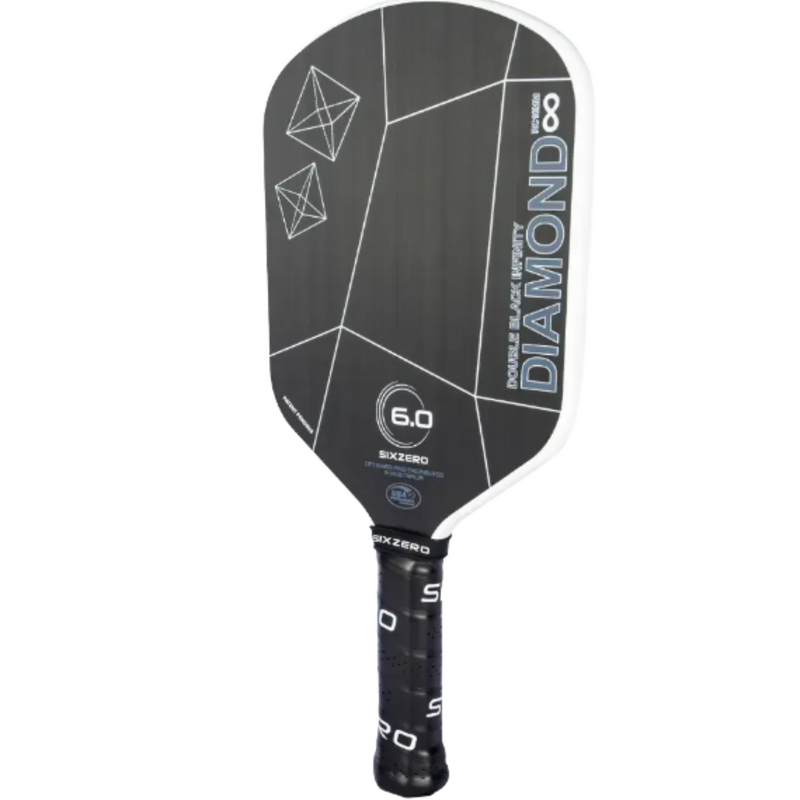 Six Zero Infinity Edgeless Double Black Diamond Control 16mm Pickleball Paddle  - main image