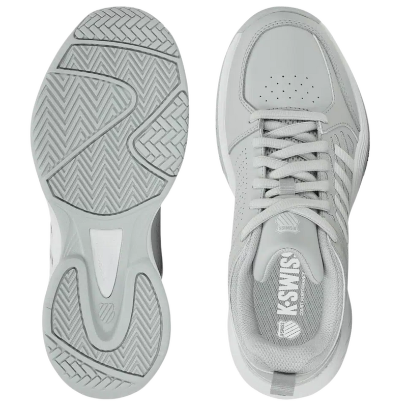 K-Swiss Womens Court Express 2 Tennis Shoes - Glacier Grey/White/Baltic - main image
