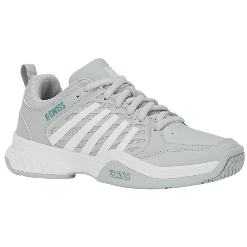 K-Swiss Womens Court Express 2 Tennis Shoes - Glacier Grey/White/Baltic - main image