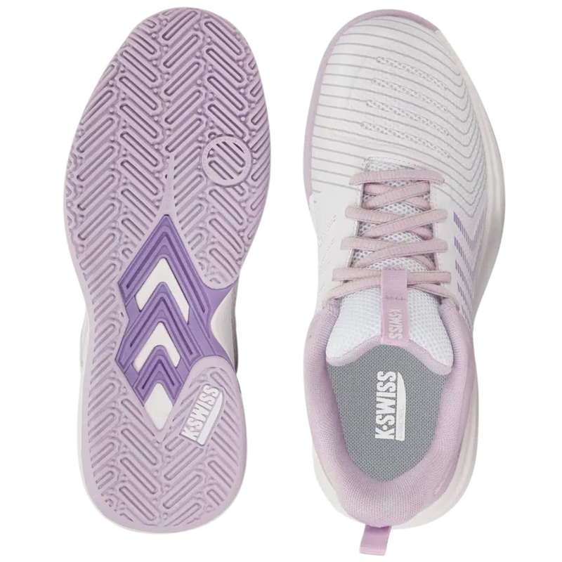 K-Swiss Women Ultrashot Light Padel Shoes - White/Orchid Hush/Purple Rose - main image