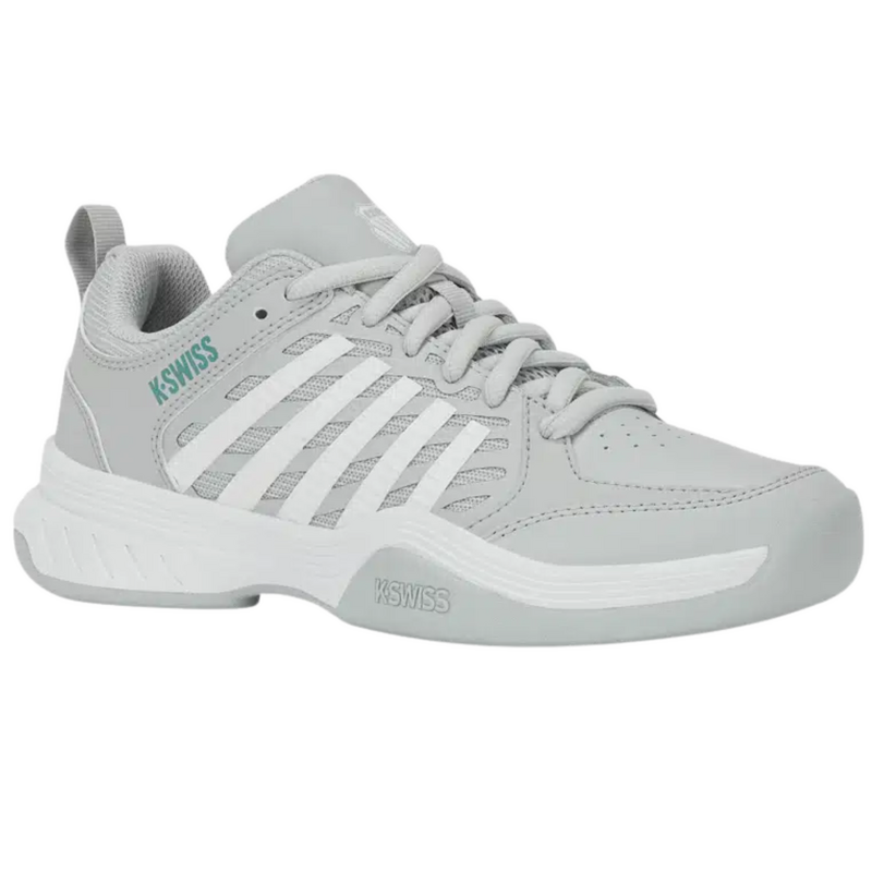K-Swiss Womens Court Express 2 Carpet Tennis Shoes - Glacier Grey/White/Baltic - main image