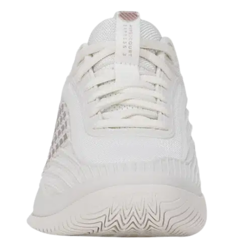 K-Swiss Womens Hypercourt Express 3 Tennis Shoes - Blanc De Blanc/Rose Gold - main image