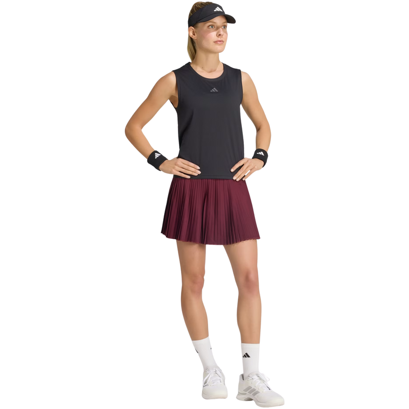 Adidas Womens Club Pleated Skirt - Maroon - main image