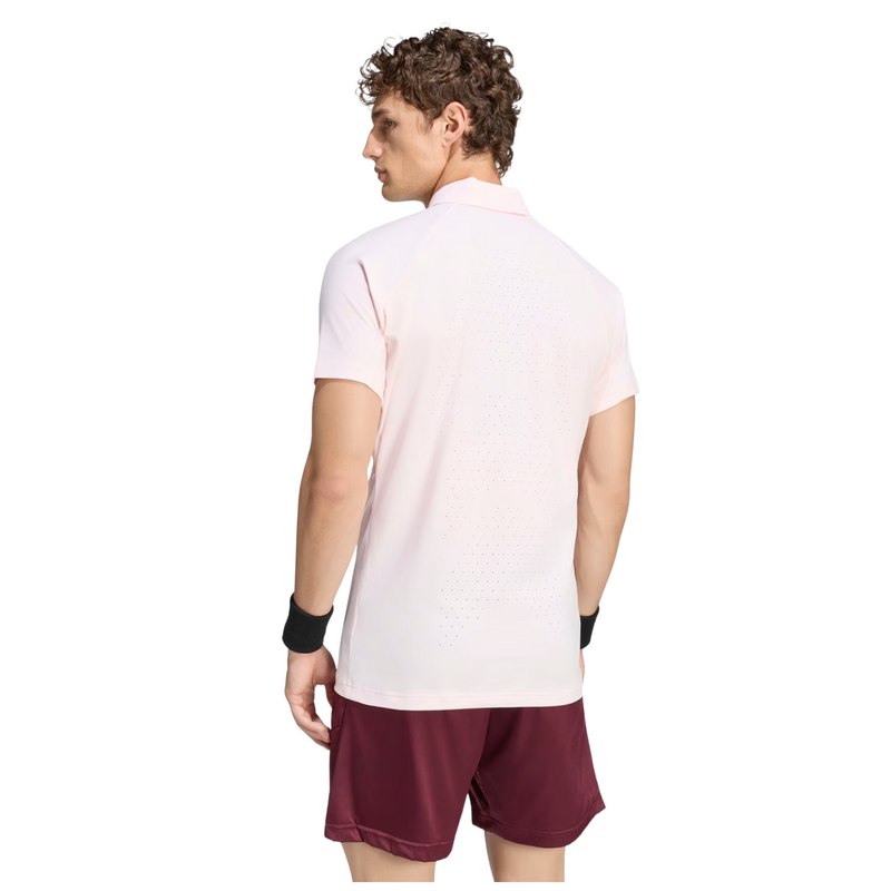 Adidas Mens Freelift Polo Pro Shirt - Distilled Pink   - main image