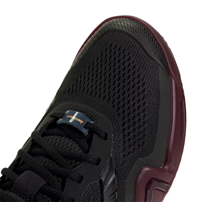 Adidas Mens Barricade 14 Tennis Shoes - Core Black/Core Black/Maroon - main image