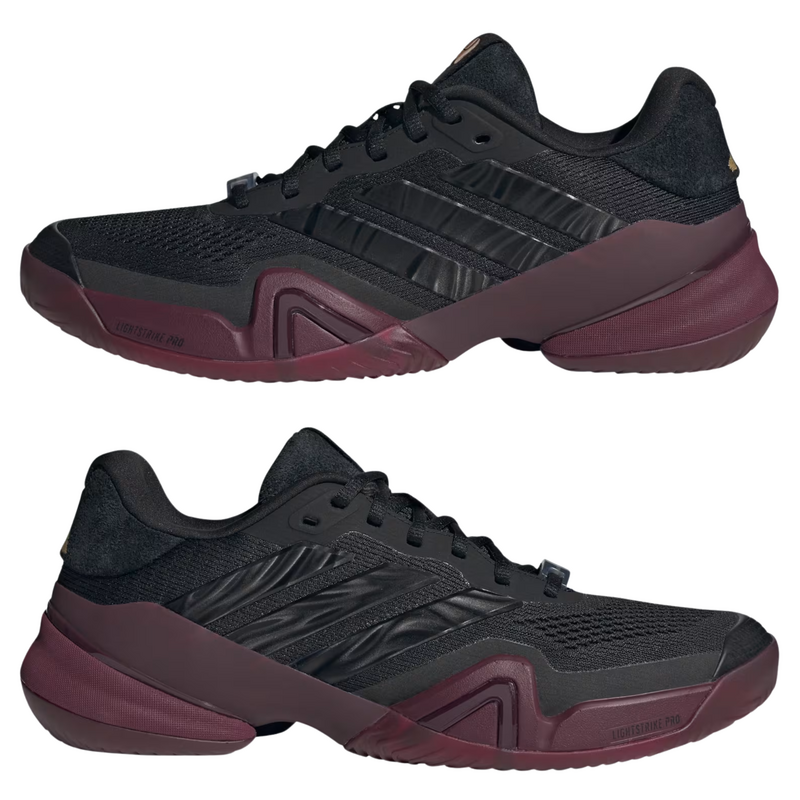 Adidas Mens Barricade 14 Tennis Shoes - Core Black/Core Black/Maroon - main image
