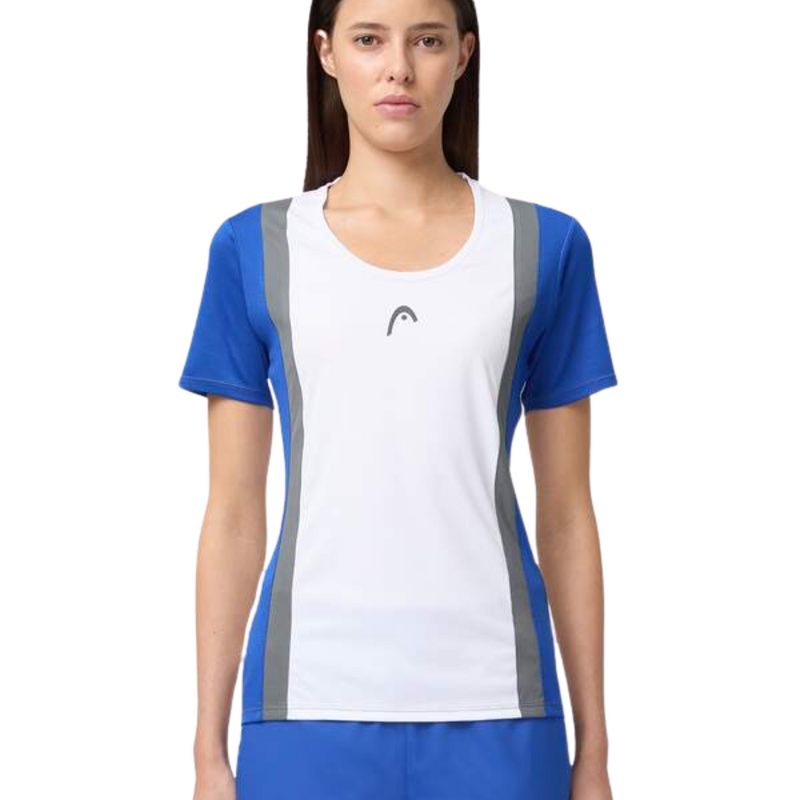HEAD Womens Club 25 Tech Tee - Royal Blue/White - main image