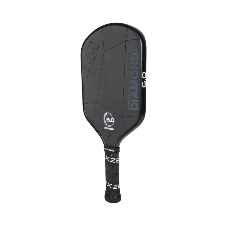 Six Zero Double Black Diamond Control Lightweight Pickleball Paddle - Black/White - main image
