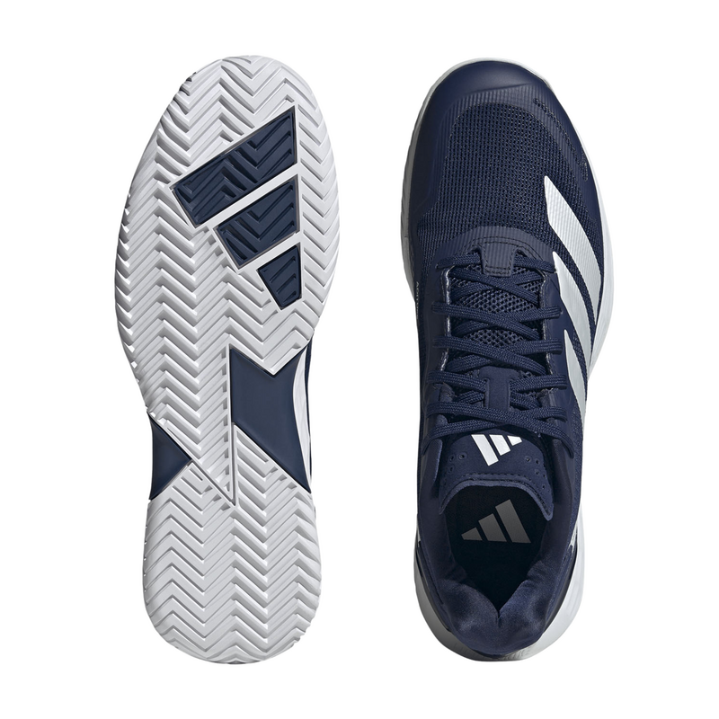 Adidas Mens Defiant Speed 2 Tennis Shoes - Dark Blue/Zero Metallic/Cloud White - main image